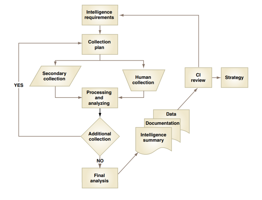 The competitive intelligence process (Finegold, Carlucci & Page, 2005)